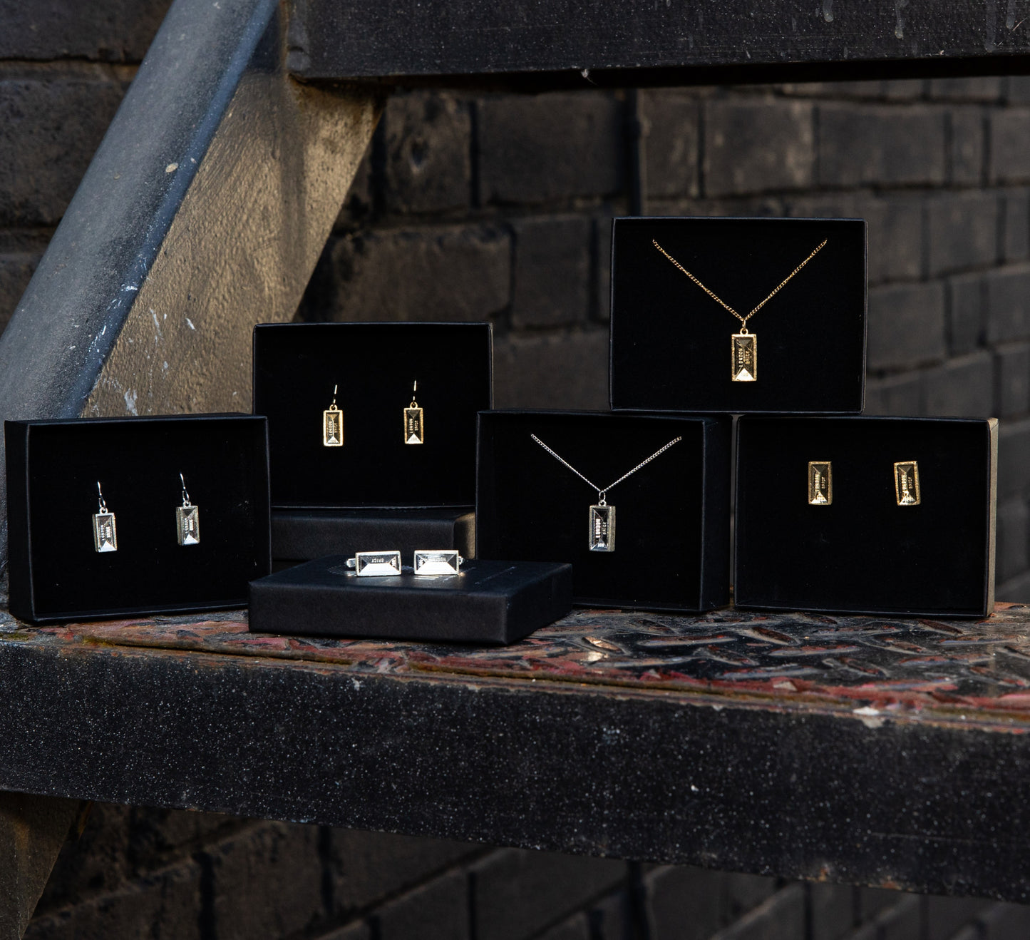 Silver London Brick Pendant