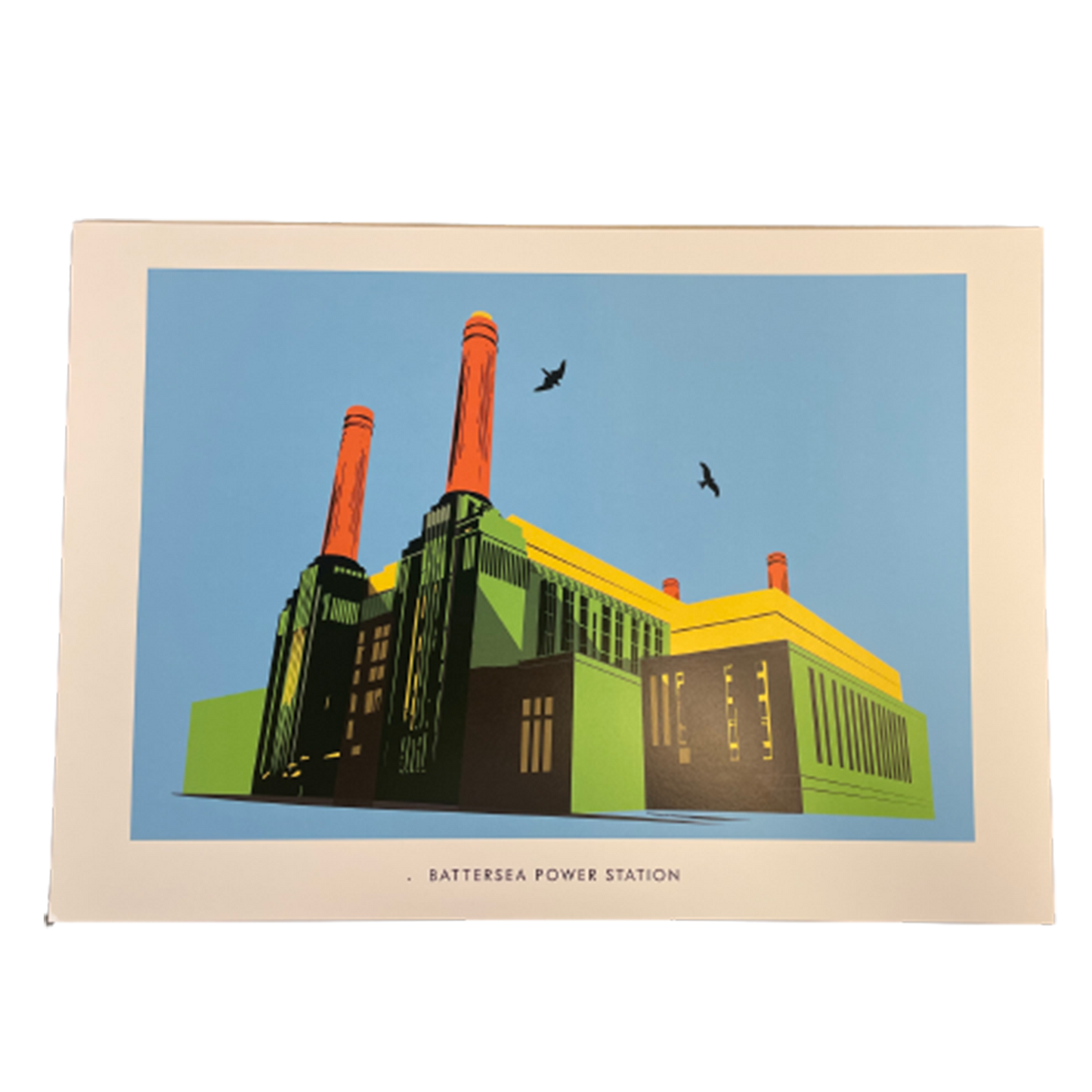 L109 BPS Light Blue Illustrated Print