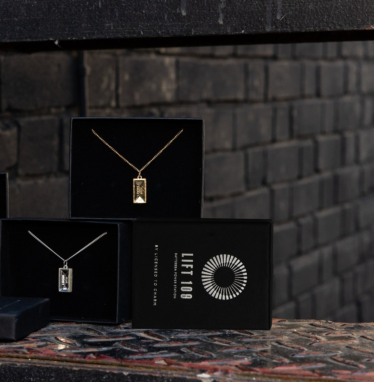 Silver London Brick Pendant
