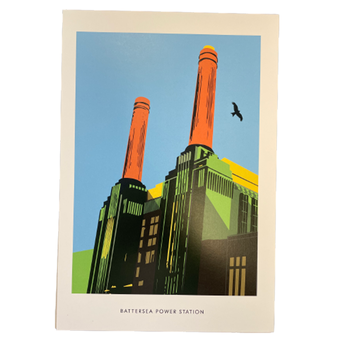 L109 BPS Light Blue Illustrated Print