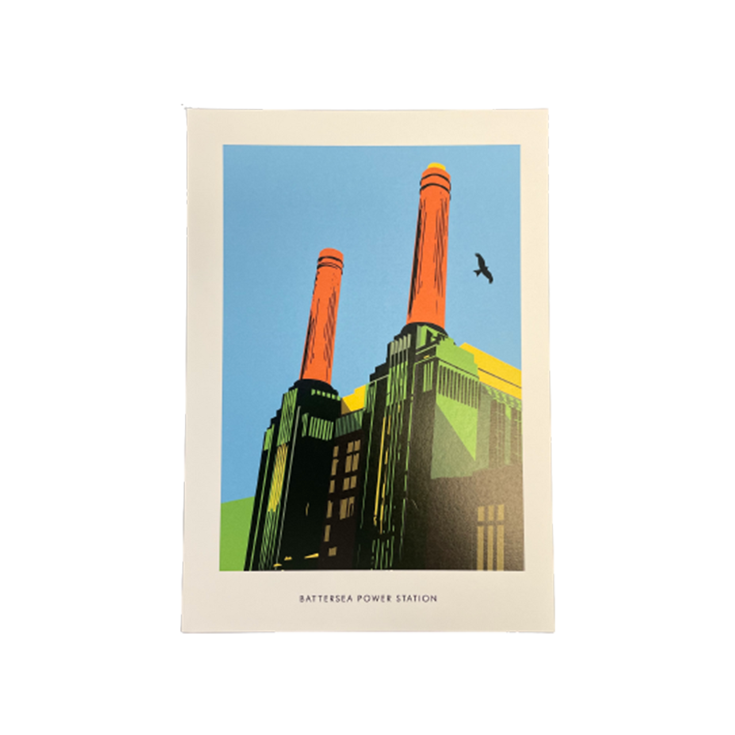 L109 BPS Light Blue Illustrated Print