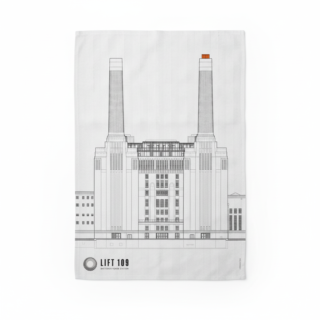 Tea Towel - Line Drawing