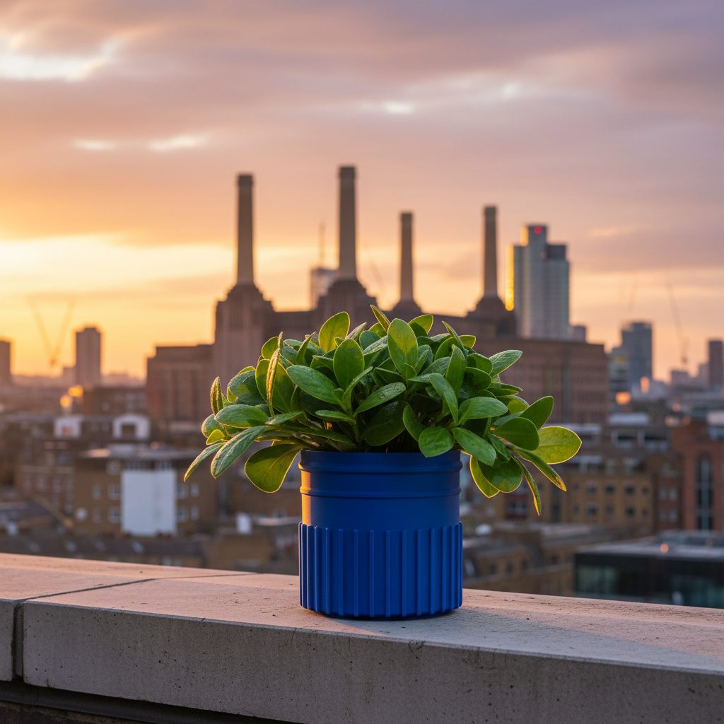 3D Pot - Dark Blue