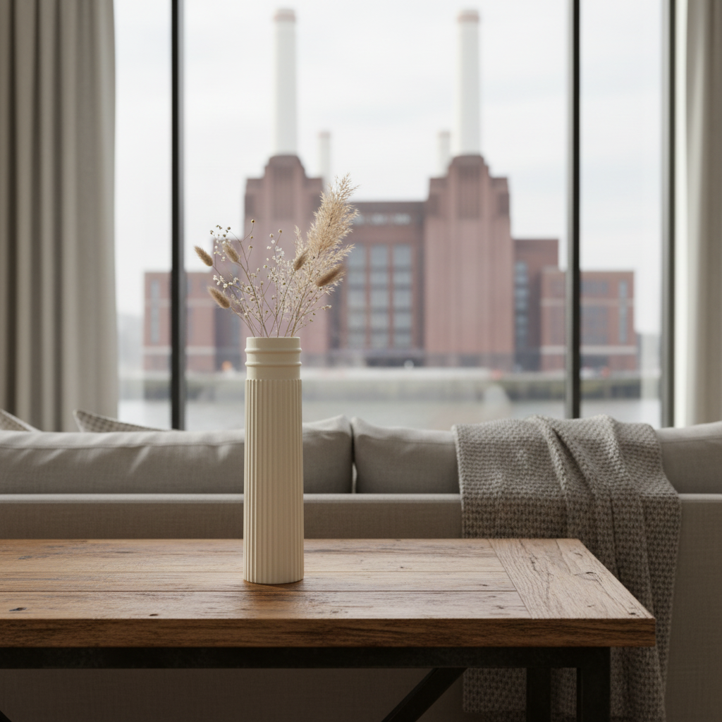 3D Vase - White