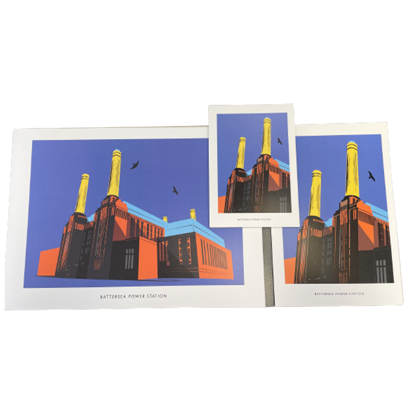 L109 BPS Dark Blue Illustrated Print