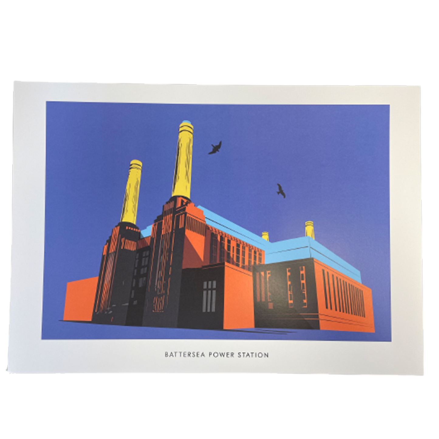 L109 BPS Dark Blue Illustrated Print