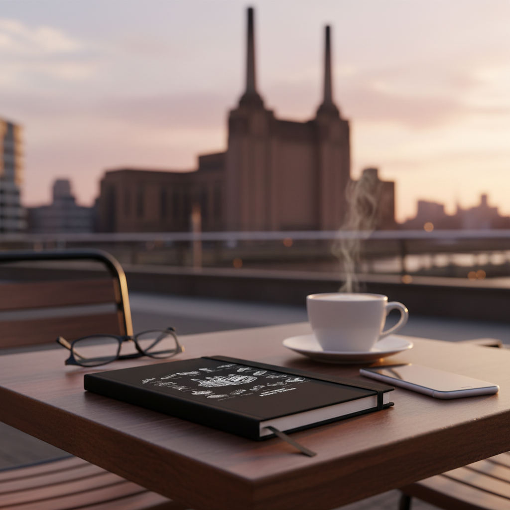 PRE ORDER Battersea Power Station - Mono A5 Journal