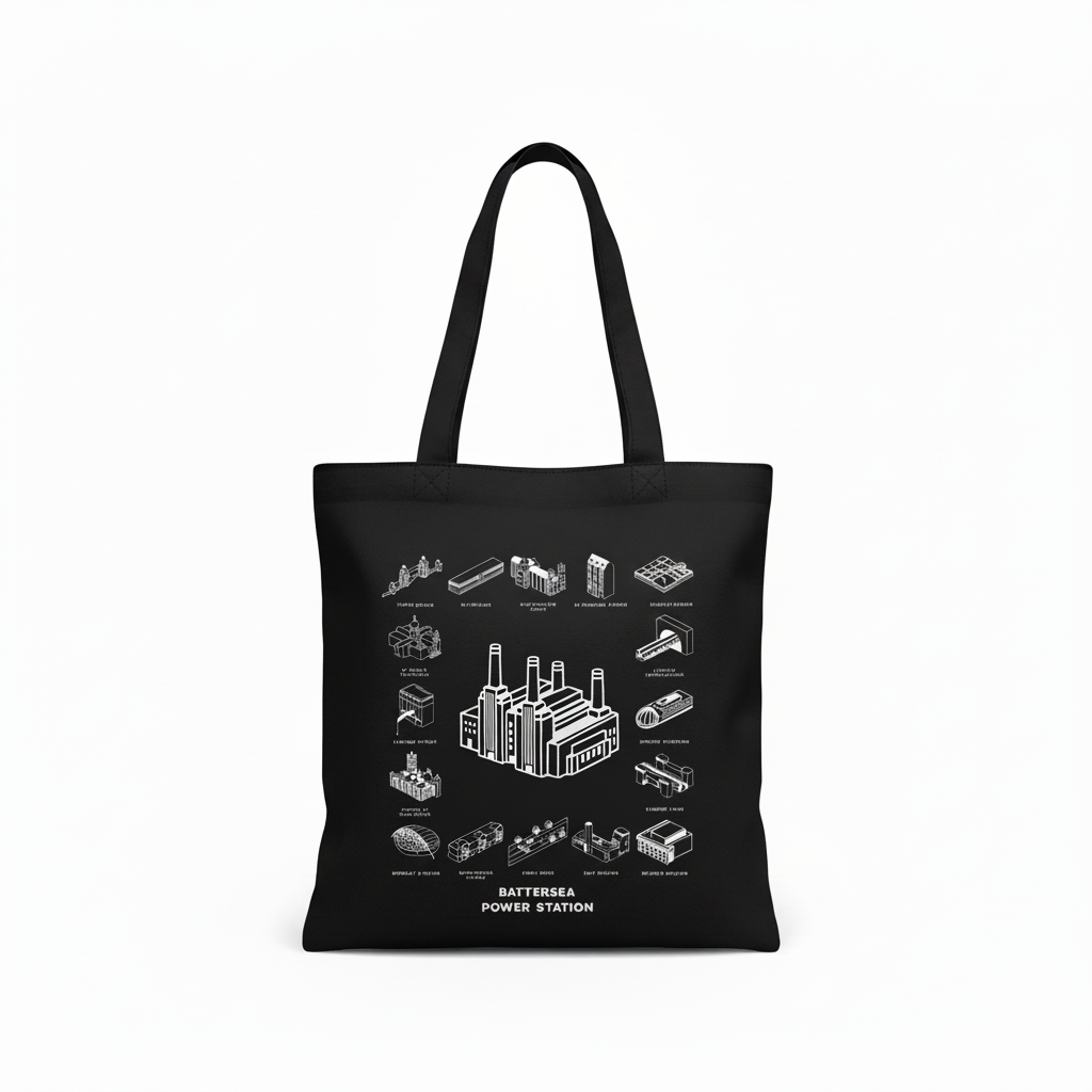 PRE ORDER Battersea Power Station - Mono Canvas Bag