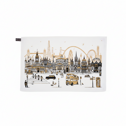 Quintessentially London Tea Towel