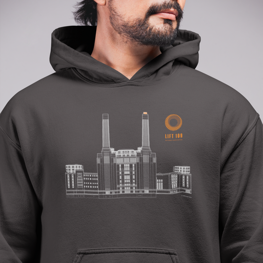 Architectural Drawing - Grey Unisex Hoodie