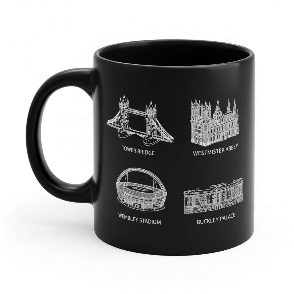 PRE ORDER Battersea Power Station - Mono Ceramic Mug
