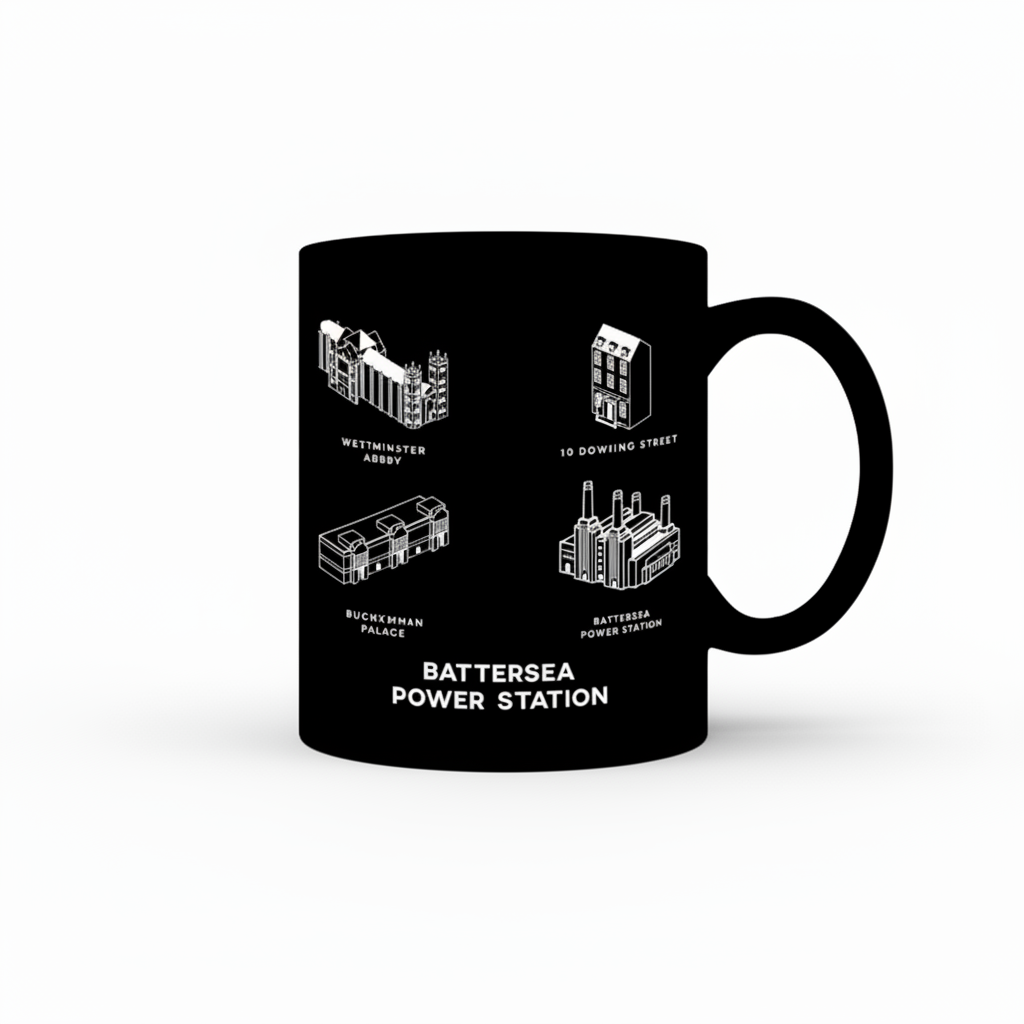 PRE ORDER Battersea Power Station - Mono Ceramic Mug