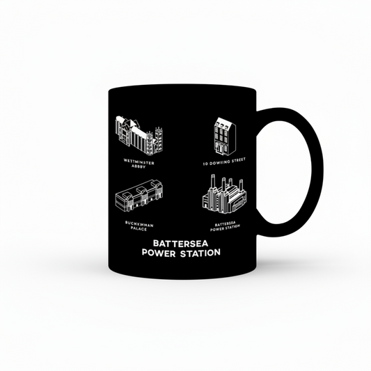PRE ORDER Battersea Power Station - Mono Ceramic Mug
