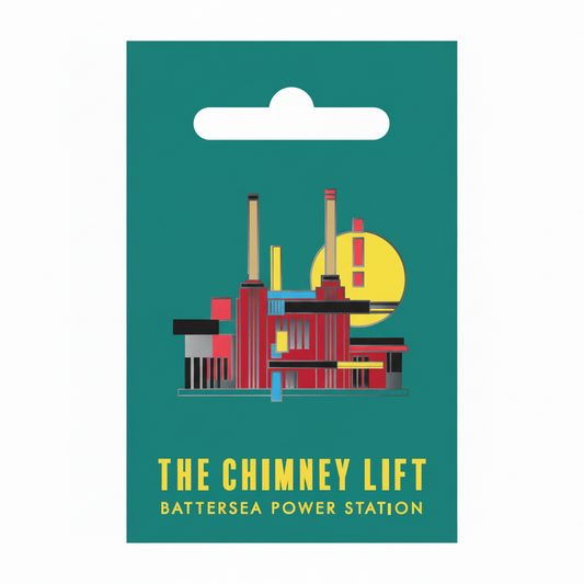 Battersea Abstract Pin Badge
